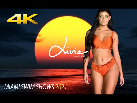 LIVIA MONTE CARLO | 4K | Runway Show 2021 by DCSW @ SLS Hotel | Miami Swim Week July 11th - 10:00pm