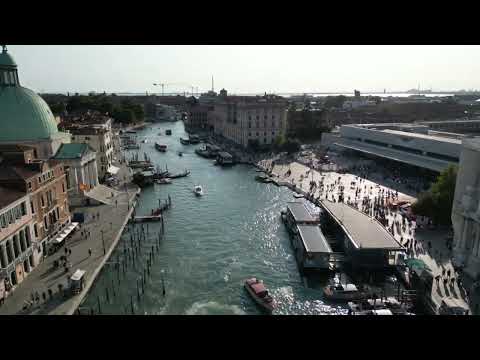 Aerial view of the Venice Grand Canal