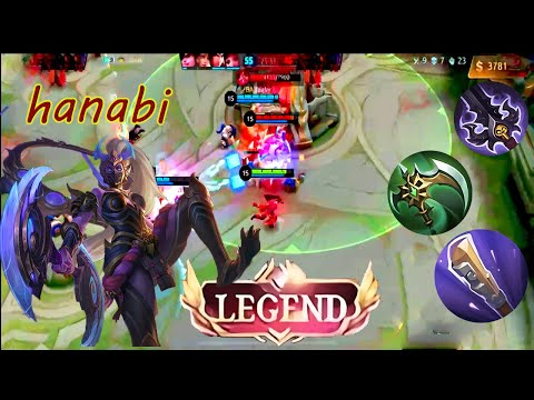 Monster Hanabi Legendary Carry  QUEEN OF HELL - Mobile Legends Emblem Build