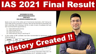 UPSC CSE 2021 Final Result Declared - History Created | Gaurav Kaushal