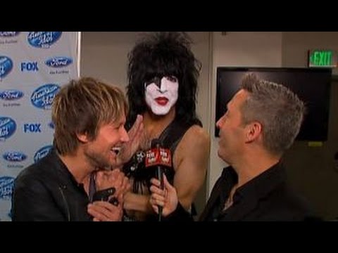 In the FOXlight: Keith Urban Gets a Surprise Visit From Paul Stanley of KISS