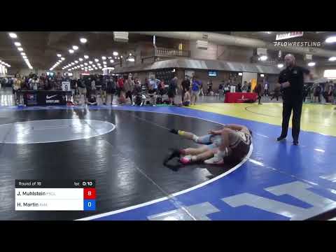 85 Kg Round Of 16 - Joseph Muhlstein, Pinnacle Wrestling Club Vs Hayden Martin, Avalanche Wrestlin