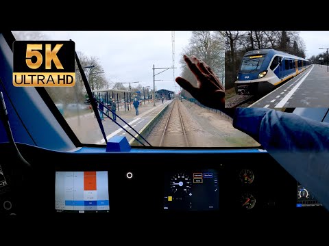 [5K] Spotter & Passenger Cam: Nunspeet - Utrecht TRAIN DRIVER'S POV SNG 4jan 2021