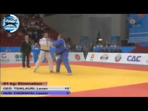 European Judo Championship Chelyabinsk 2012 -81kg TSIKLAURI (GEO)-CSOKNYAI (HUN)