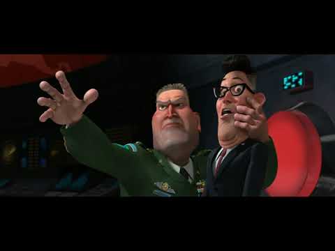 Action shot from Monsters vs. Aliens trailer with the Golden Gate Bridge battle