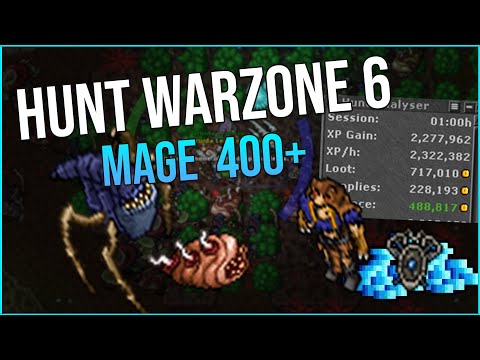 Warzone 6 - Hunt Mage 400 Solo Tibia