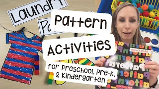 Pattern Activities for Preschool, Pre-K, and Kindergarten