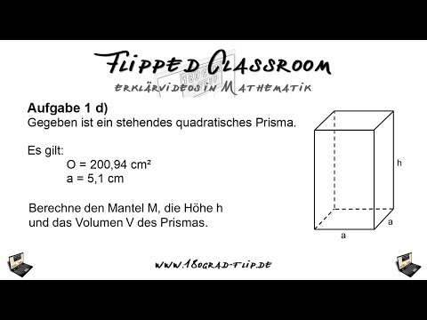 1 d Quadratisches Prisma - Übungsaufgabe
