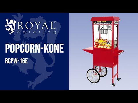video - Popcorn-kone - sis. kärryn - punainen
