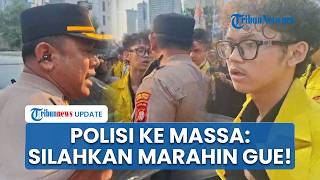 Momen Seorang Polisi Terlibat Adu Mulut dengan Mahasiswa saat Atur Kendaraan: Silahkan Marahin Gue!