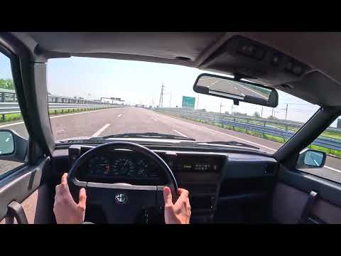 POV - 1991 Alfa Romeo 75 2.0 Twin Spark - Acceleration
