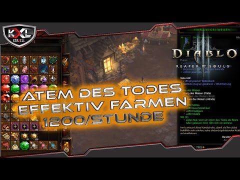 [Guide] Diablo 3 RoS [Patch 2.3]  Atem des Todes effektiv farmen [bis 1200/Stunde] ➥ Let’s Guide