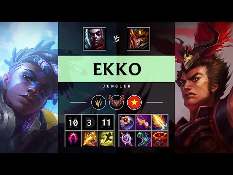 Ekko Jungle vs Jarvan IV - VN Grandmaster Patch 25.14