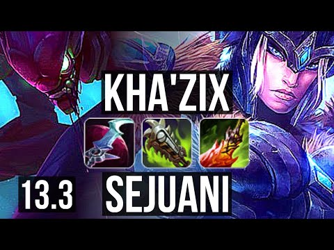 KHA'ZIX vs SEJUANI (JNG) | 10/0/11, 1.9M mastery, Legendary, 400+ games | EUW Diamond | 13.3