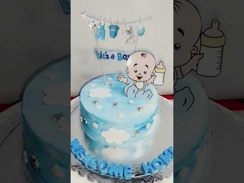 welcome baby cake #babycake #welcomecake #cake #zunibakery #viral #trendingcake #caketoppers #choco