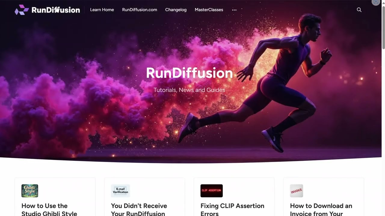 RunDiffusion Learn Walkthrough