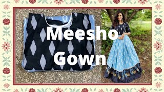 Meesho gown haul // college wear gown // Fabulous gautami 🥳🥳