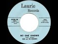1958 HITS ARCHIVE: No One Knows - Dion & The Belmonts - The45Prof 1958 HITS ARCHIVE: No One Knows - Dion & The Belmonts