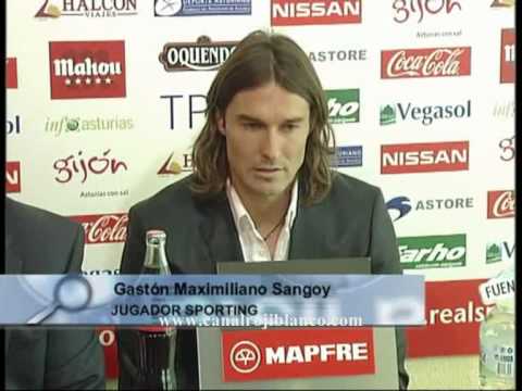 Presentación de Gastón Sangoy en el Real Sporting de Gijón