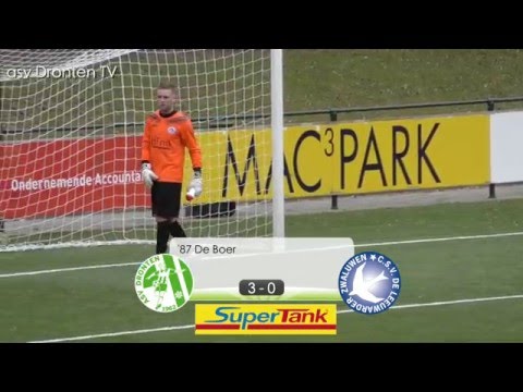 asv Dronten - Leeuwarder Zwaluwen (19 maart 2016)
