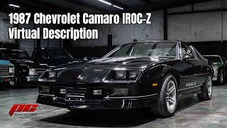 Video Thumbnail for 1987 Chevrolet Camaro IROC-Z Coupe