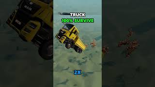 Which car can jump to the circle and survive?  #beamngdrive #beamng #automobile #gaming #shorts