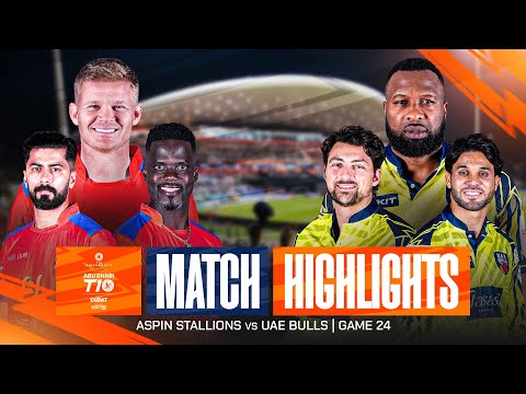 Abu Dhabi T10 2025 I Spiel 24 Highlights: UAE Bulls gegen Aspin Stallions | Saison 9