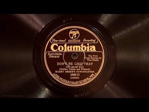 Don't Be Like That • Harry Reser's Syncopators (Victrola Credenza)