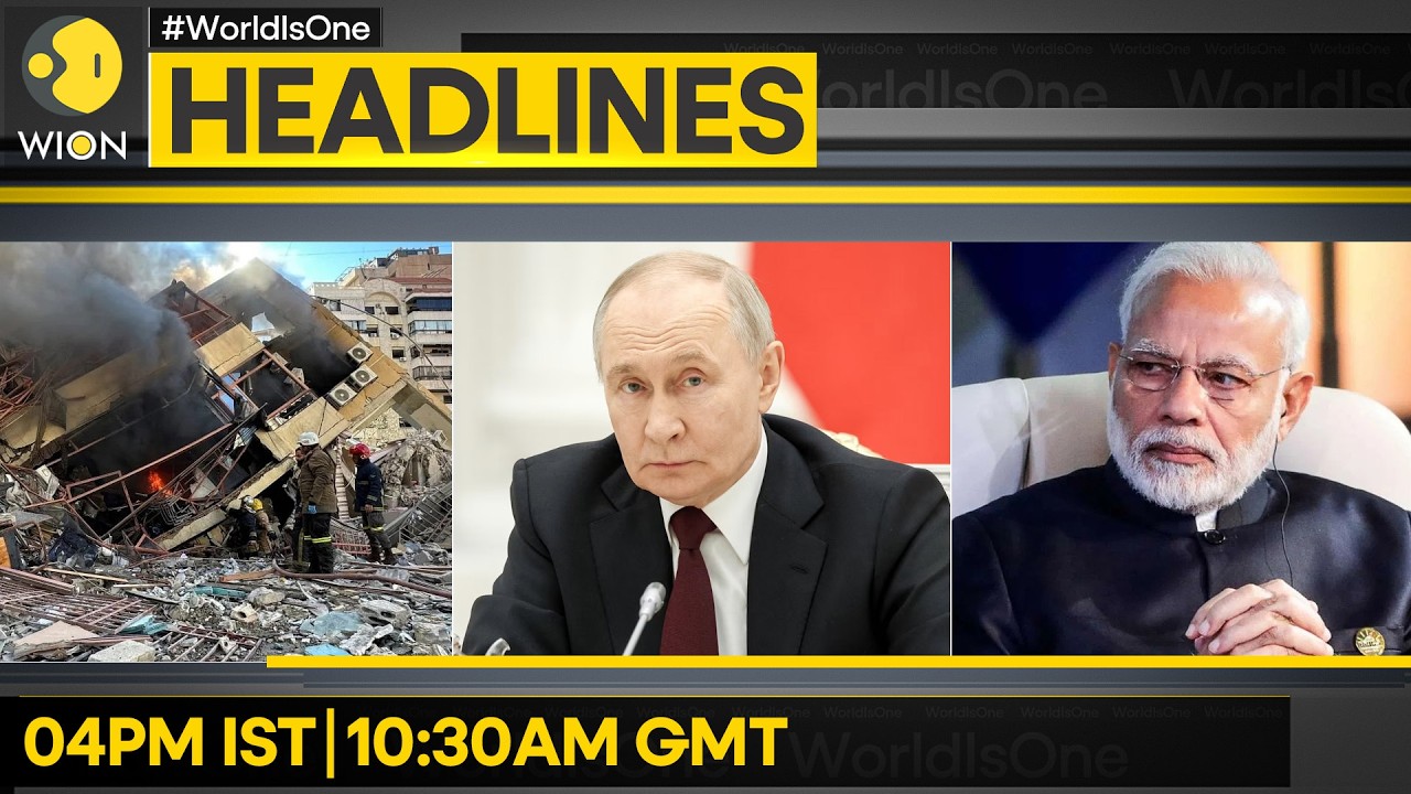 Moment of Strike on Central Israel | Putin Offers Options For Mediation | WION HEADLINES