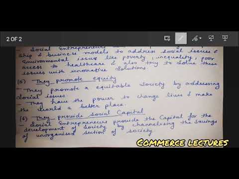Difference between entrepreneurship and social entrepreneurship class 11 entrepreneurship notes