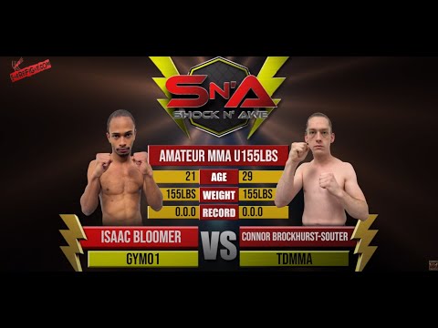 Shock N Awe 34 - Isaac Bloomer vs Connor Brockhurst Souter Lightweight Amateur MMA