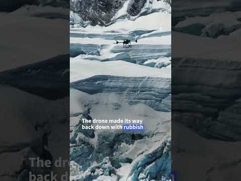 First successful drone delivery tests on Mount Everest | AFP #shorts