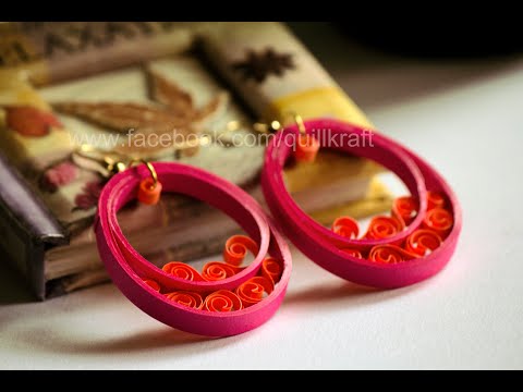 Beautiful paper quilled earrings - Quillkraft