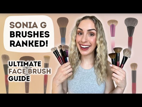 SONIA G ULTIMATE FACE BRUSH GUIDE & RANKING | MAKEUP BRUSHES & THEIR USES for BEGINNERS,BEST BRUSHES
