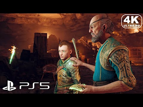God of War Ragnarok PS5 - Odin shows Loki the Mask and his One Eye (4K ULTRA HD PS5) GOW 2022