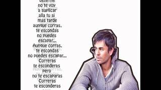 Escapar - Enrique Iglesias - Karaoke/Letra HD
