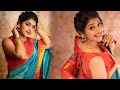 Serial Actress Shreya Anchan Hot Slow Motion Reels Saree Tiktok
