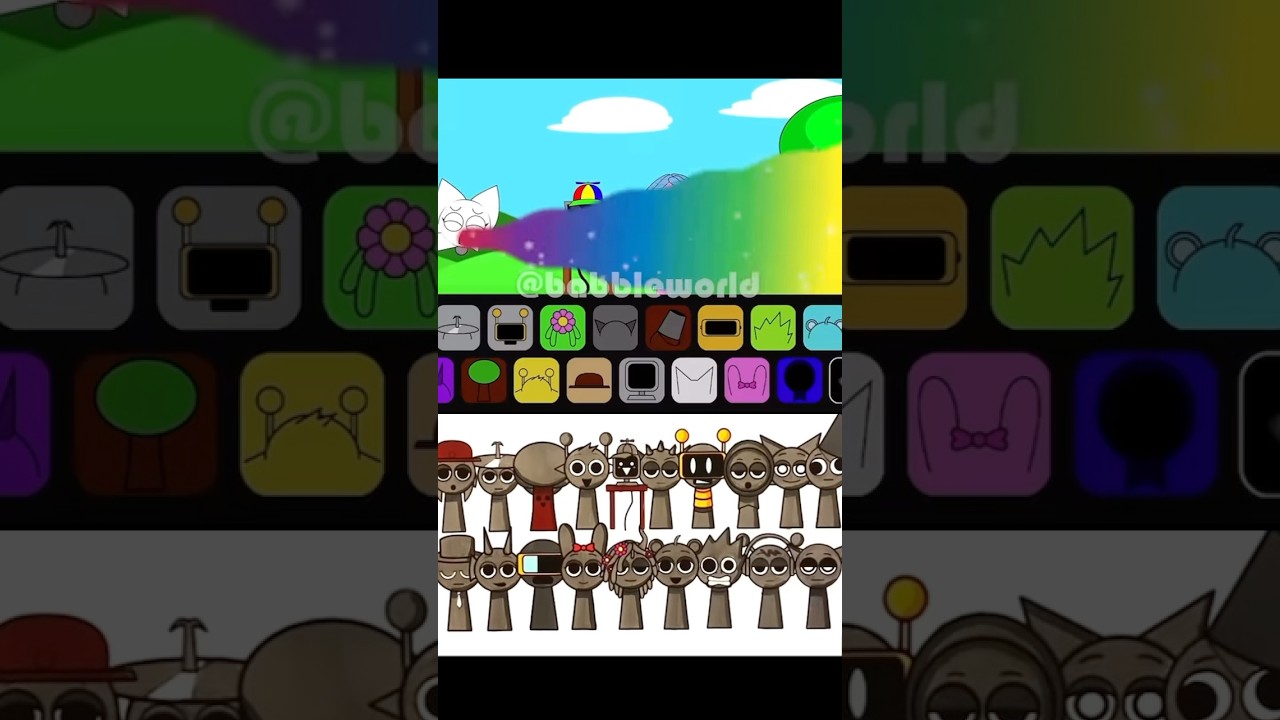 Incrediblox Sprunki Coloring Page#sprunki #coloring #short