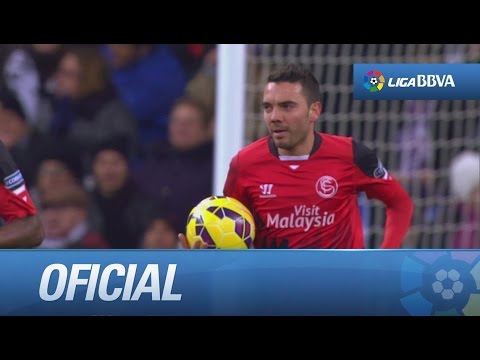 Gol de Iago Aspas (2-1) tras una gran jugada colectiva en el Real Madrid - Sevilla FC