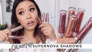COLOURPOP SUPERNOVA SHADOWS • Review, Demo &amp; Swatches