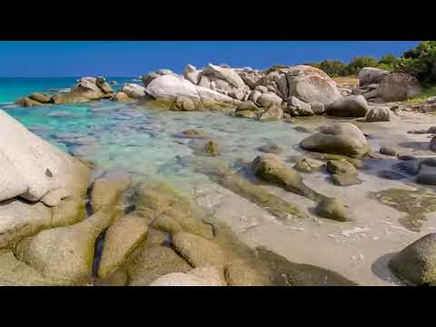 Gentle Waves on a Small White Rock Beach - Relaxing Ocean Sounds