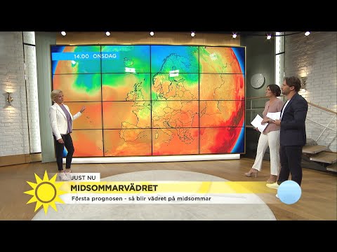 Så blir vädret till midsommar - Nyhetsmorgon (TV4)