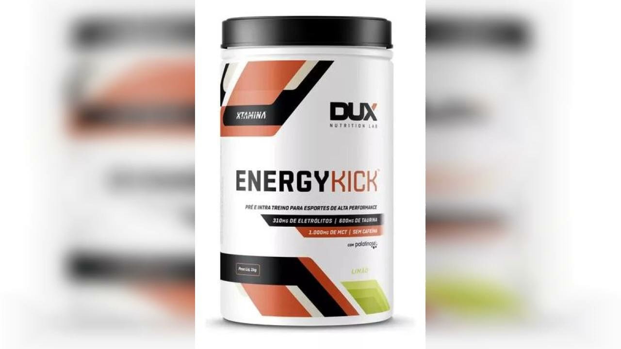 Miniatura da avaliação em vídeo de Suplemento Dux Nutrition Energy Kick-cafffeine 1000g Sabor Limão