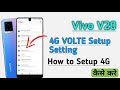 Vivo V20/V20SE : How to Enable 4G | How to enable VOLTE in vivo v20 | VOLTE in vivo mobile | VOLTE