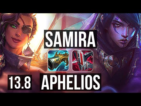 SAMIRA & Alistar vs APHELIOS & Sylas (ADC) | 18/1/3, Legendary, 68% winrate | KR Challenger | 13.8