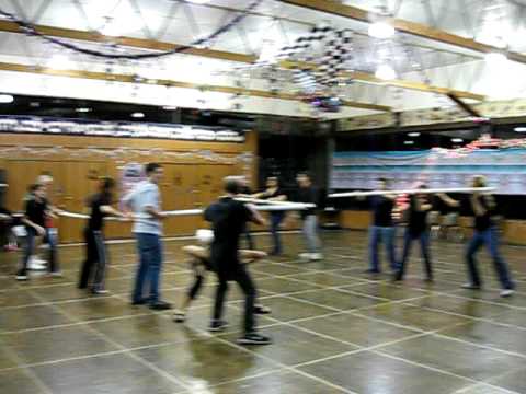 Mike (my husband) dancing at Winter Rikud 2009 during the group performance. This is Mitch's group.