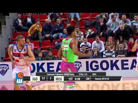 ABA Liga 2015/16, Round 19 match: Igokea - Mega Leks (11.1.2016)