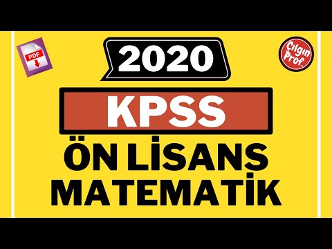 2020 KPSS ÖN LİSANS MATEMATİK [+PDF] - 2020 KPSS Ön Lisans Matematik Soru Çözümleri