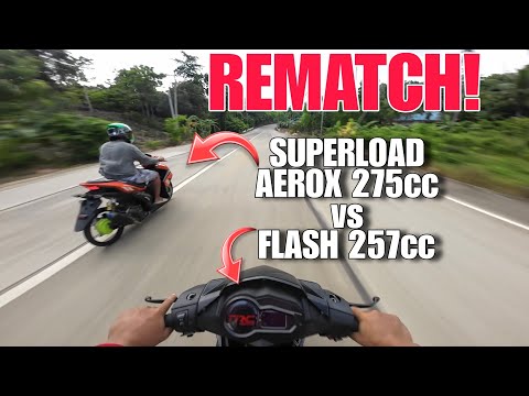 SUPERLOAD  DRAG RACE REMATCH | AEROX 275cc vs RUSI FLASH 250cc