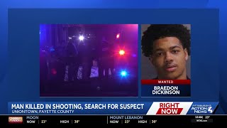 Authorities searching for man connected to deadly shooting in Fayette County